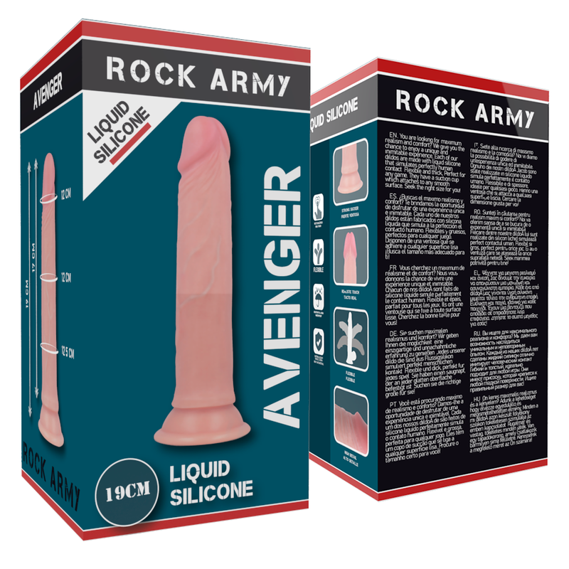 Premium Avenger Harness Silicone Dildo 19cm