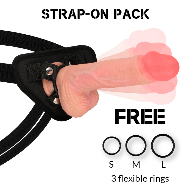 Harness + Hawk Rotator Vibrator 22cm