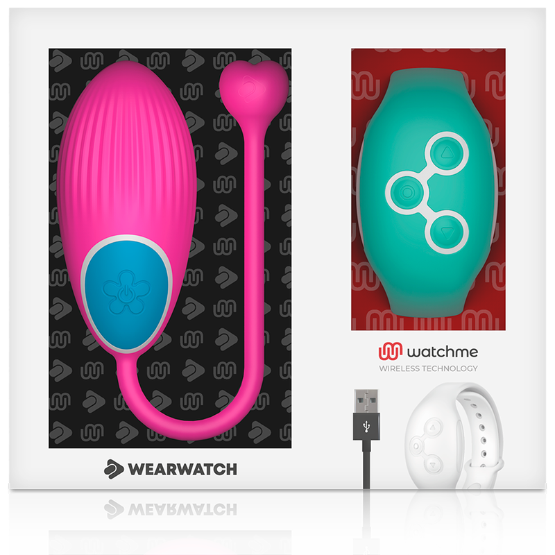 Remote Control Vibrating Egg - Fuchsia/Seawater