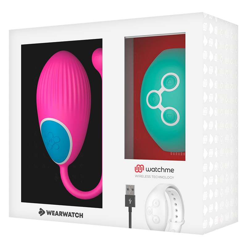 Remote Control Vibrating Egg - Fuchsia/Seawater