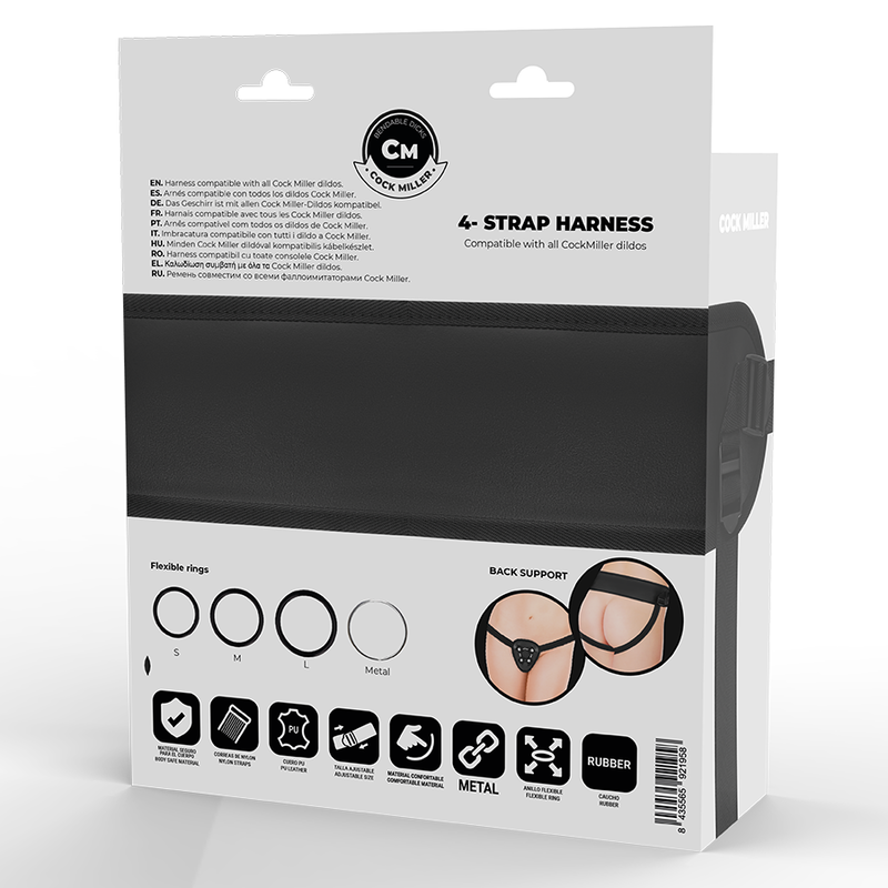 Adjustable Intimate Harness & Rings Set