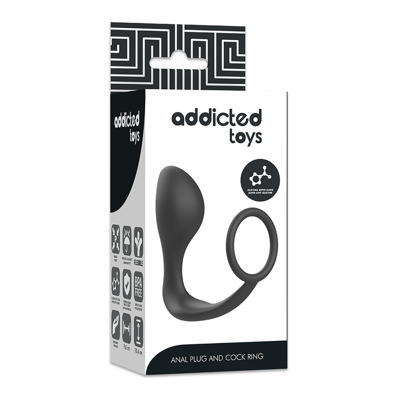 Plug Anal con Anillo de Silicona