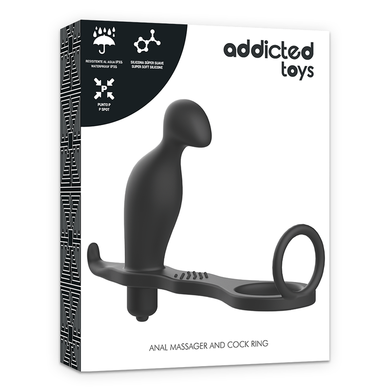Plug Anal con Anillo de Silicona 12 cm