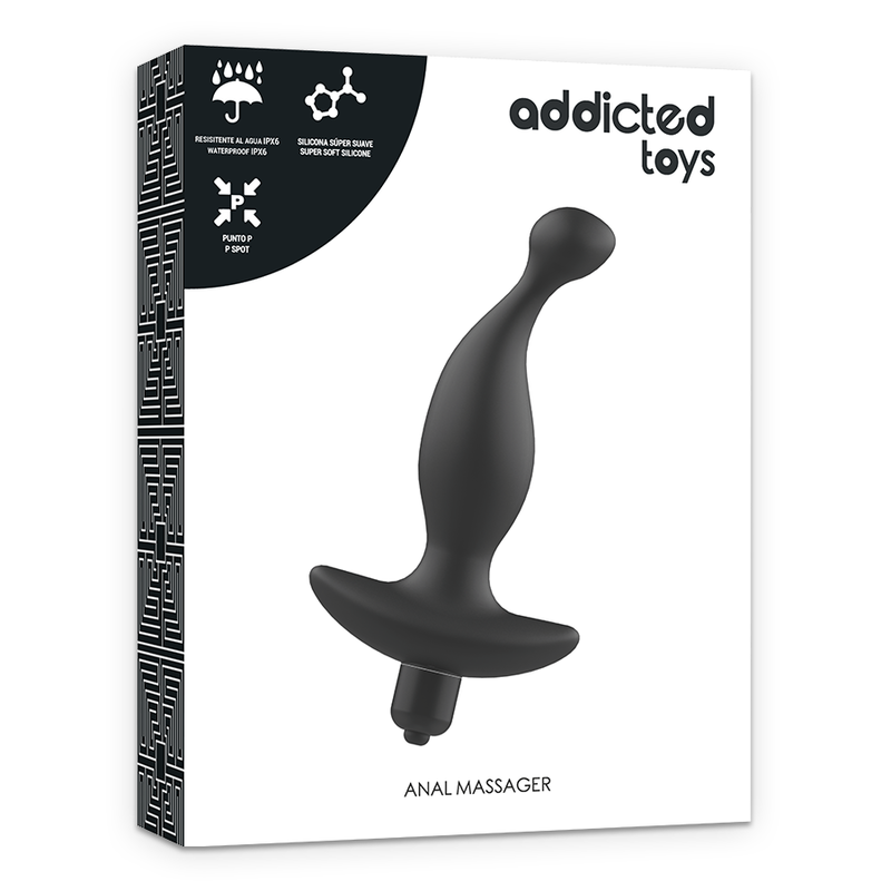 Black Vibrating Anal Massager Model 1