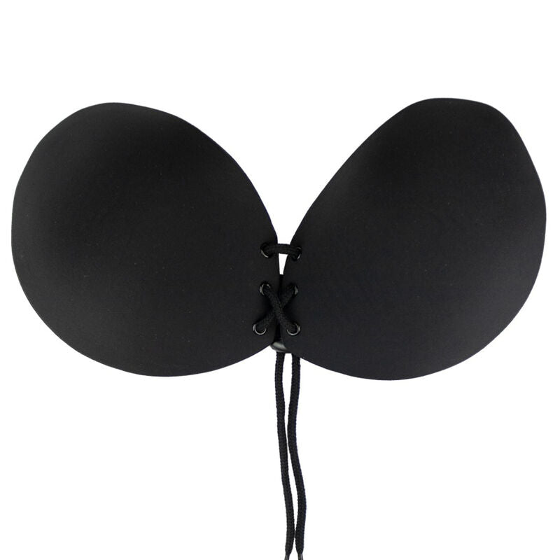 Interlaced Black Adhesive Bra Cup C