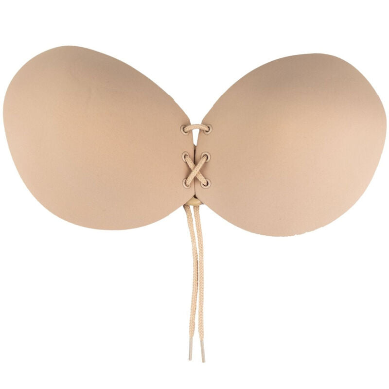 Interlaced Adhesive Bra - Beige C Cup