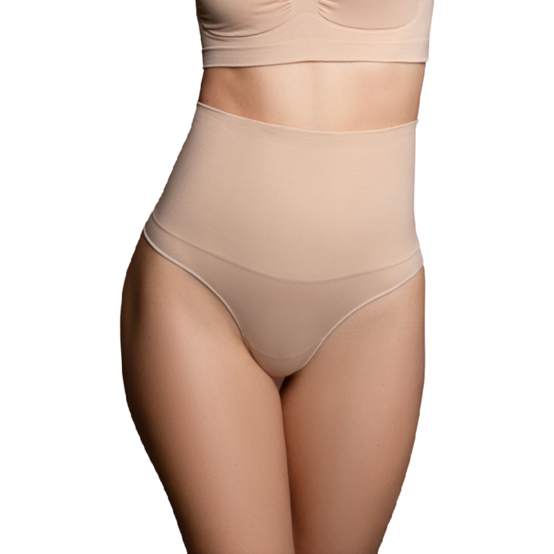 Seamless Thong Girdle - Beige (M)