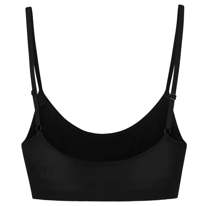 Seamless Medium Control Black Bra XL