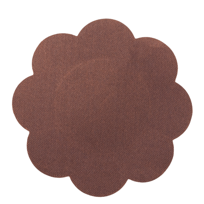 3-Pack Flower Nipple Cups - Brown Size M