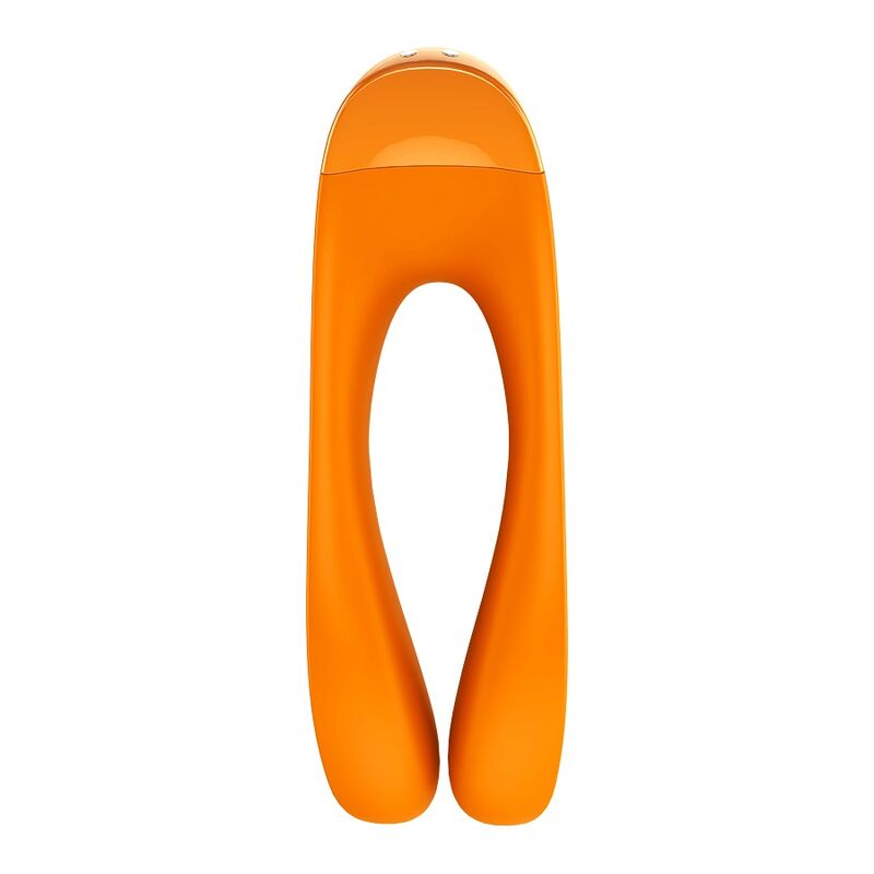 Candy Cane Orange Finger Vibrator