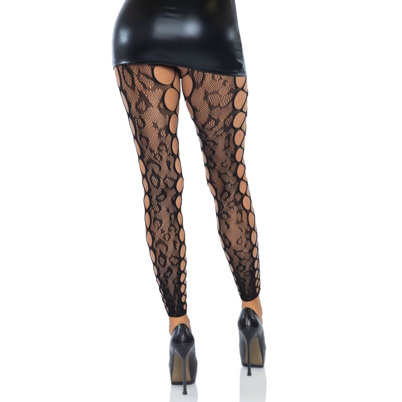 Revealing Footless Crotchless Tights