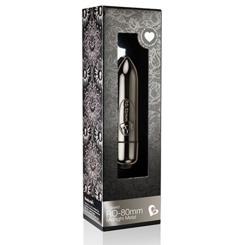 Ro-80mm Midnight Metal Vibrating Bullet