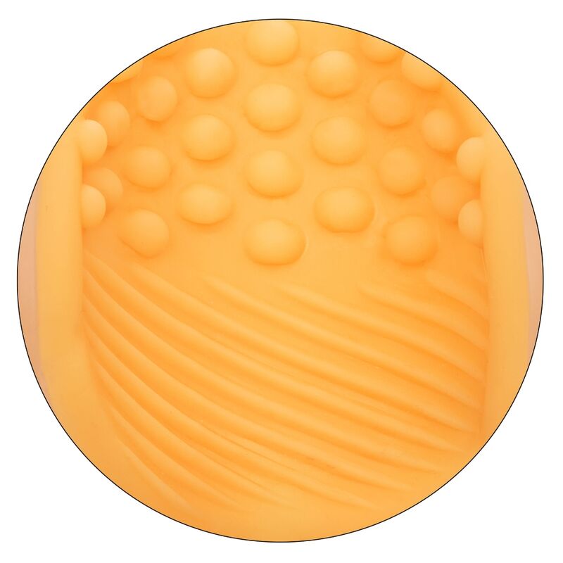 Orange Beaded Grip Pleasure Masturbator