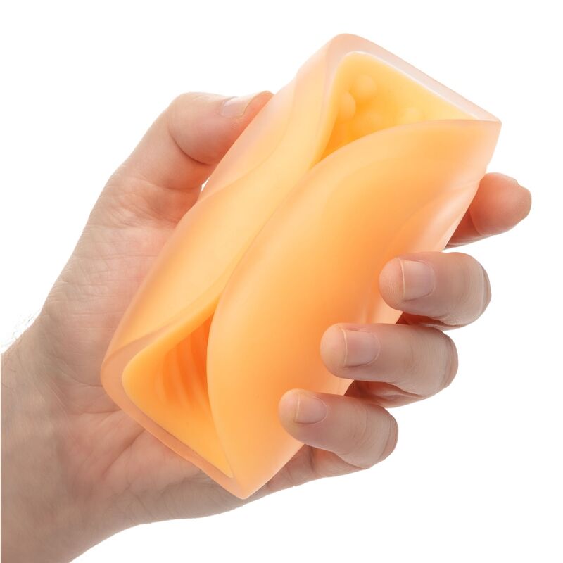 Orange Beaded Grip Pleasure Masturbator