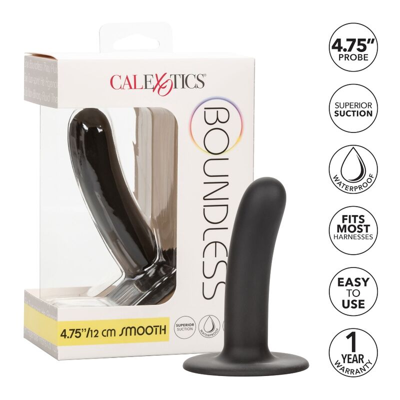 Boundless 12cm Smooth Harness-Compatible Dildo
