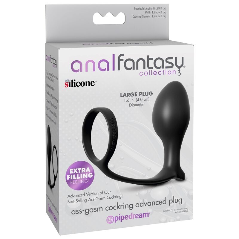 Ass-Gasm Advanced Ring With Anal Plug