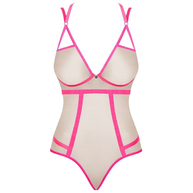Nudelia Pink Teddy Lingerie - S/M