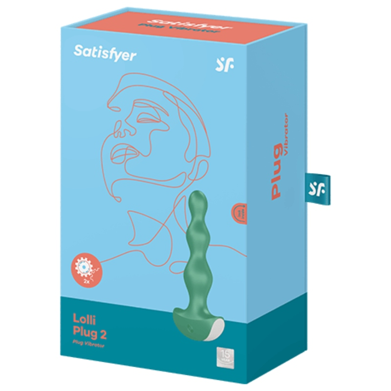 Lolli Plug 2 Vibrating Anal Plug - Green
