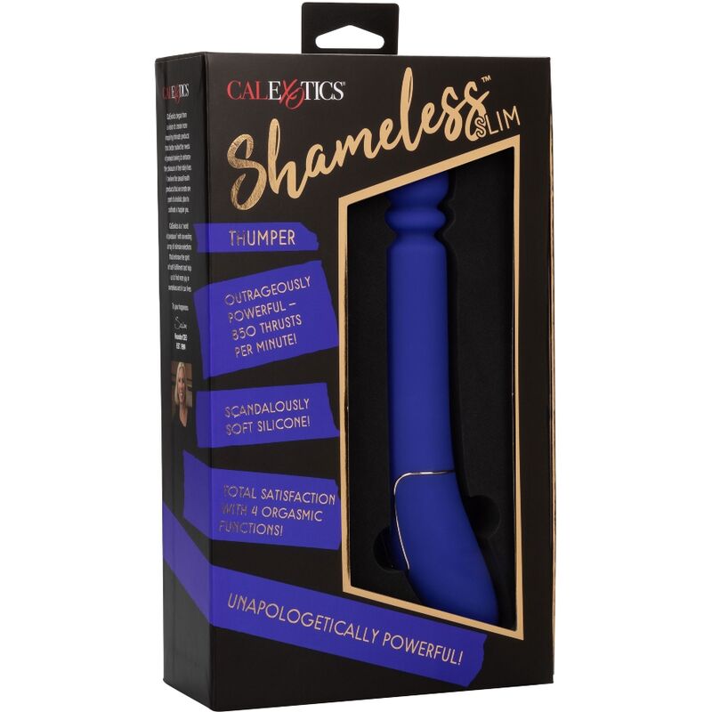 Shameless Slim Thumper Vibrator - Blue