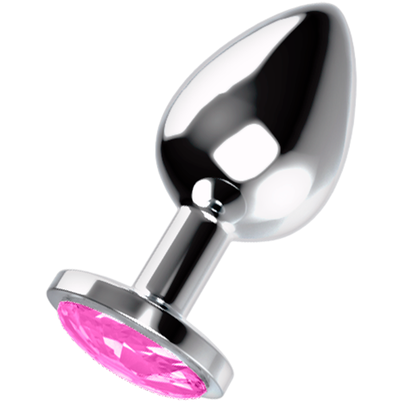Large Crystal Anal Plug - Pink