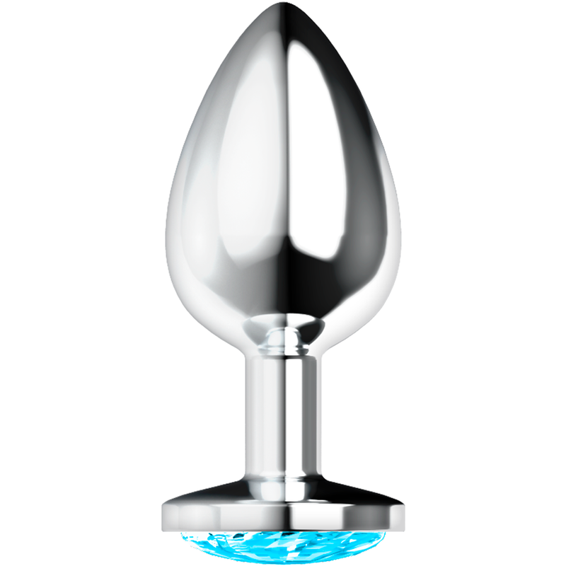 Medium Blue Crystal Anal Plug
