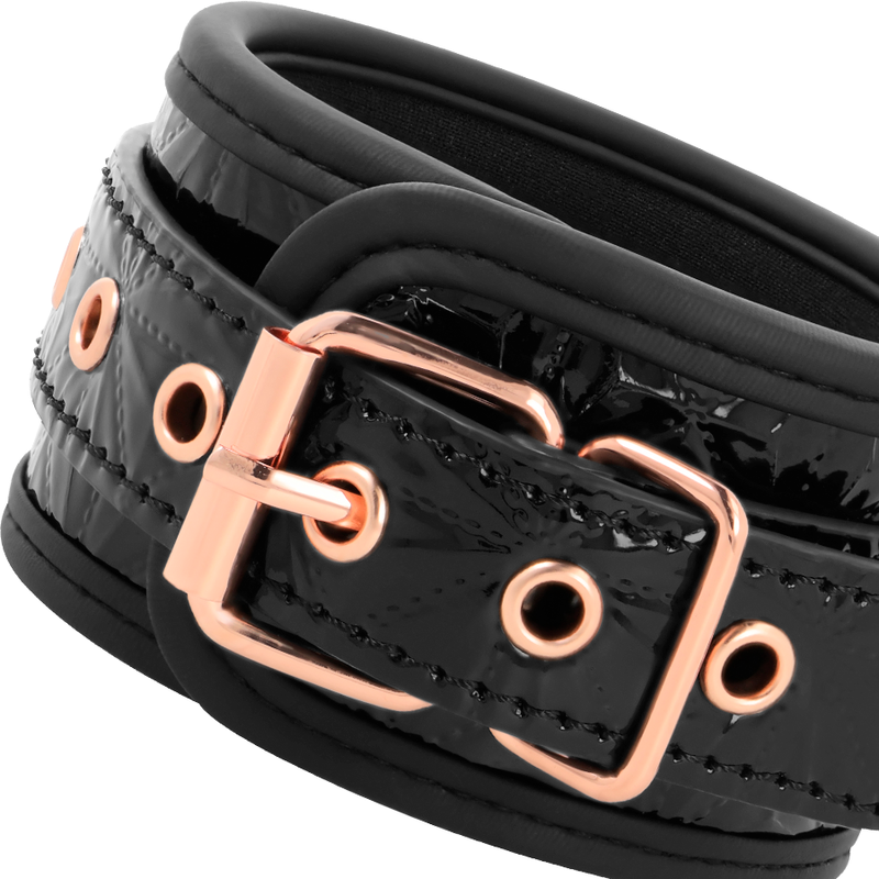 Premium Black Neoprene-Lined Handcuffs