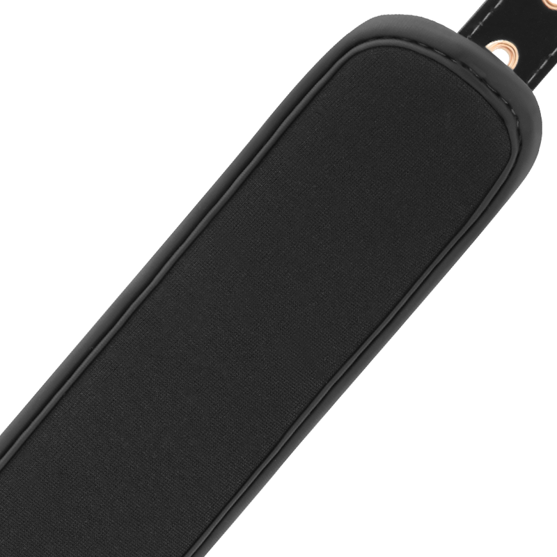 Premium Black Neoprene-Lined Handcuffs