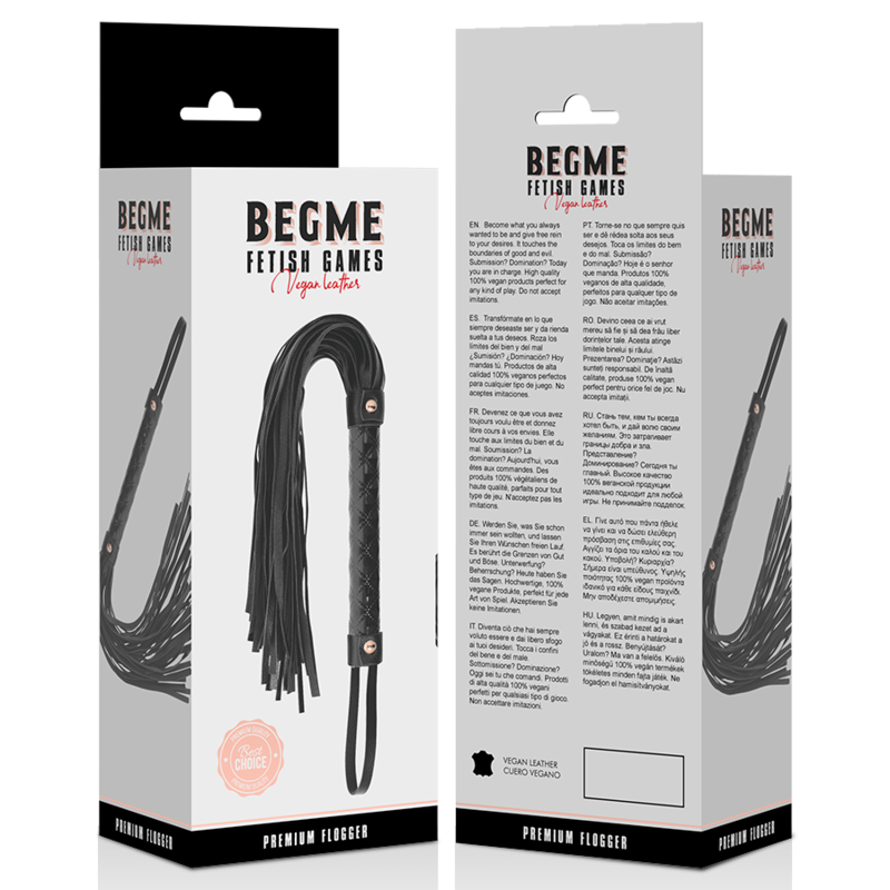 Black Edition Vegan Leather Flogger