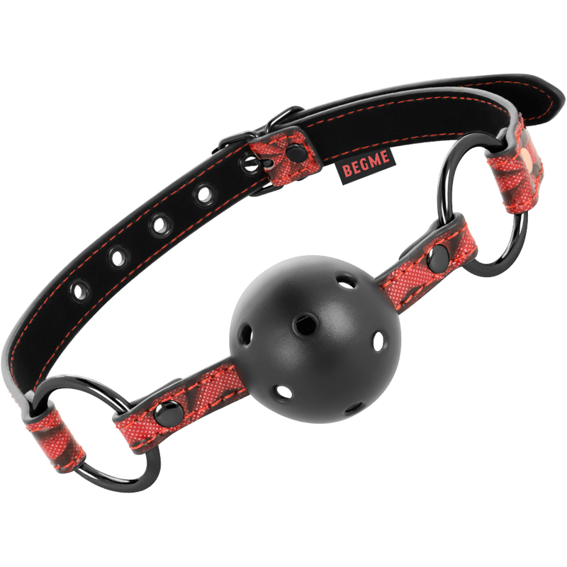 Red Edition Vegan Leather Bondage Jaw