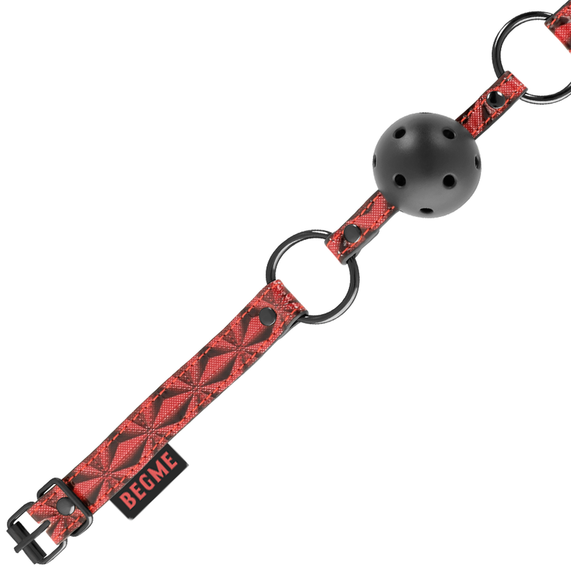 Red Edition Vegan Leather Bondage Jaw