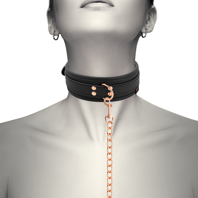 Vegan Leather Collar w/ Neoprene Lining