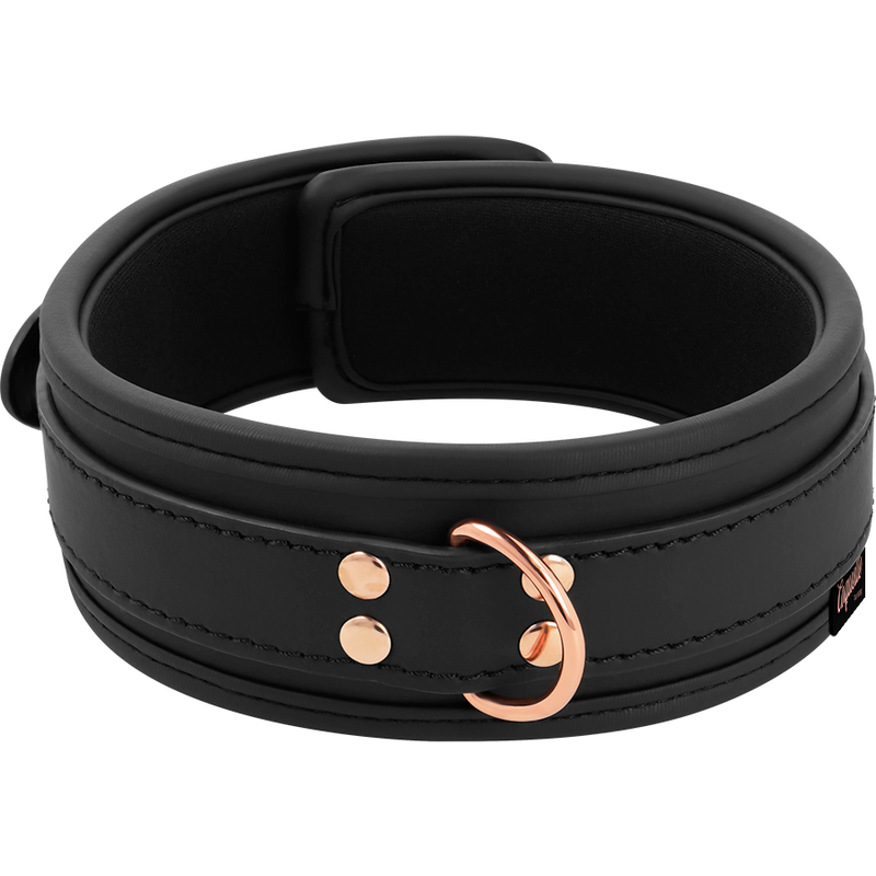 Vegan Leather Collar w/ Neoprene Lining
