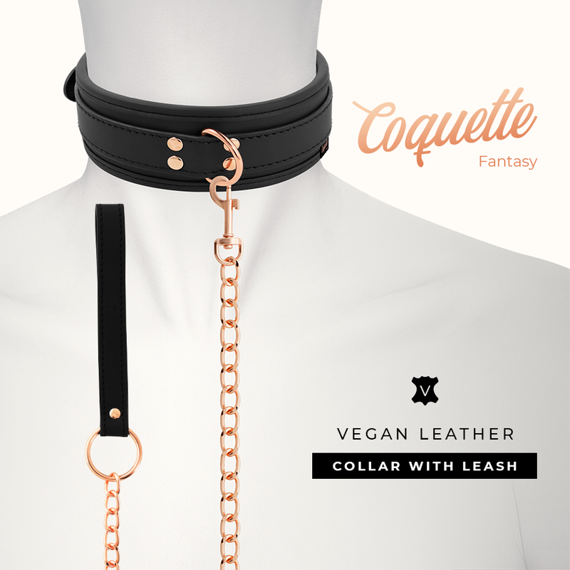 Vegan Leather Collar w/ Neoprene Lining