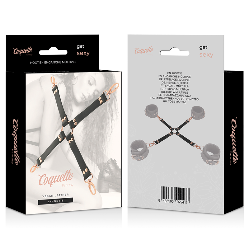 Vegan Leather Fantasy Hog Tie Restraint