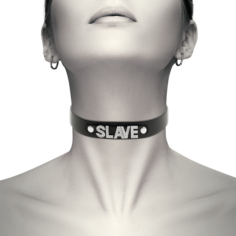 Gargantilha de Bondage em Pele Vegana