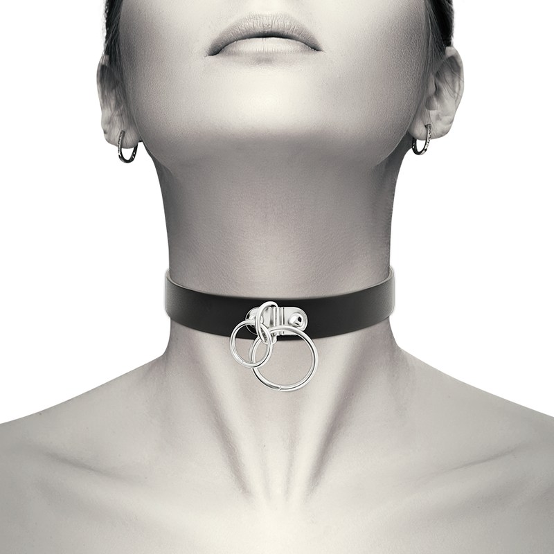 Seductive Vegan Leather Bondage Choker