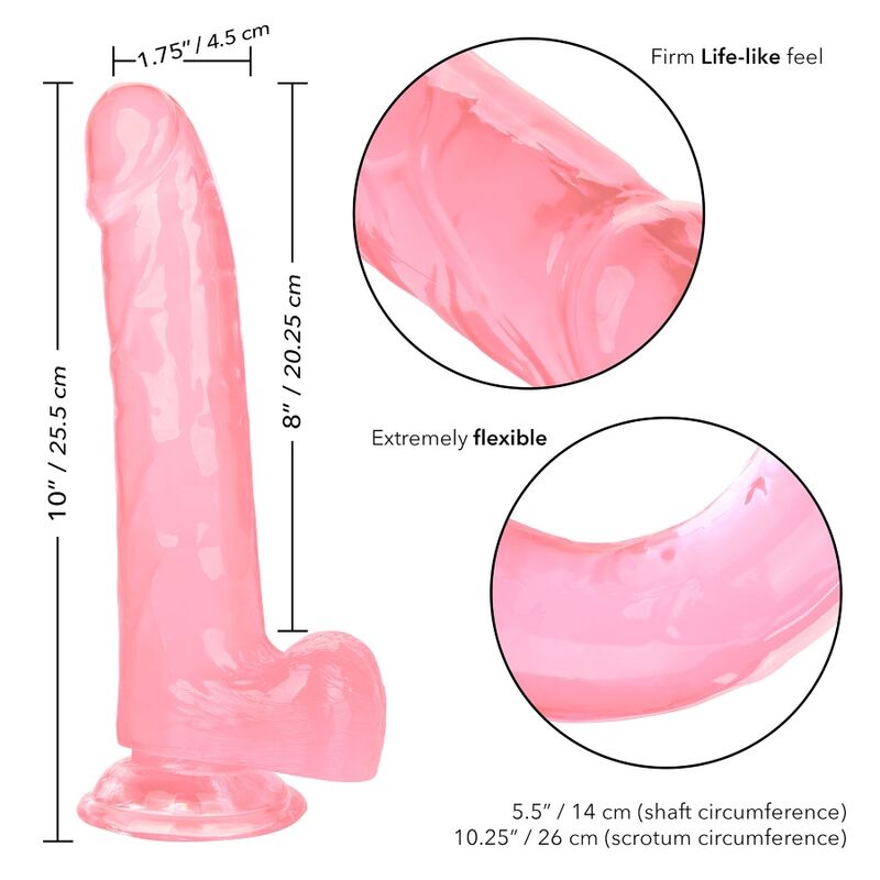 Size Queen Pink Dildo 20.3 Cm