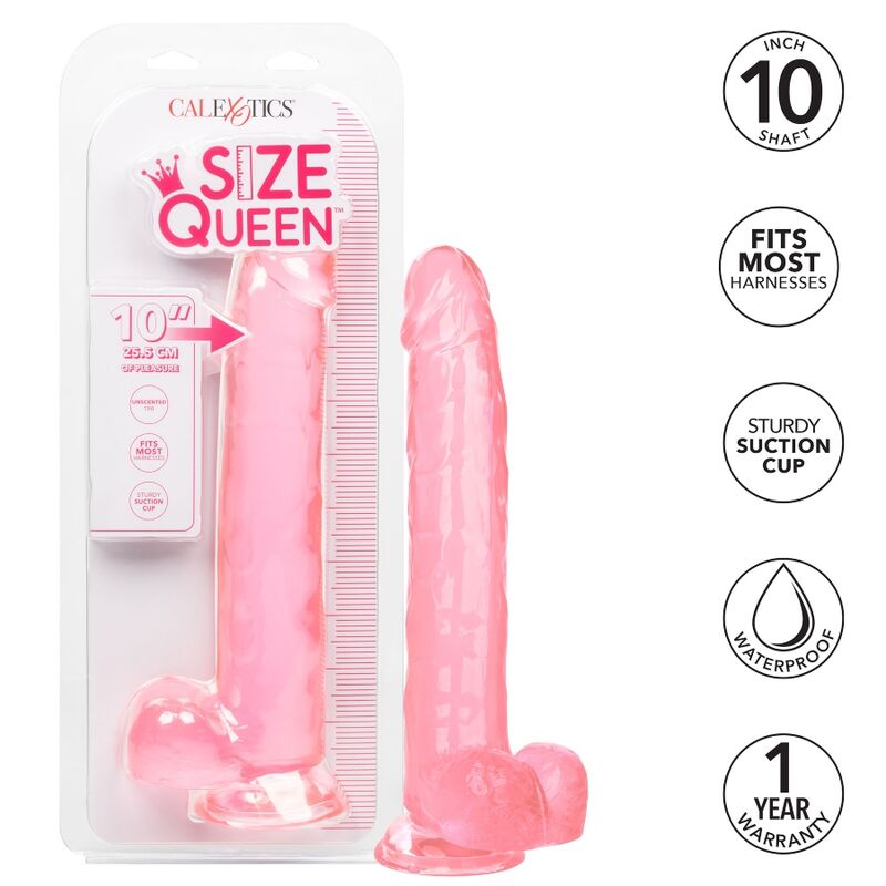 Size Queen 25.5cm Pink Dildo