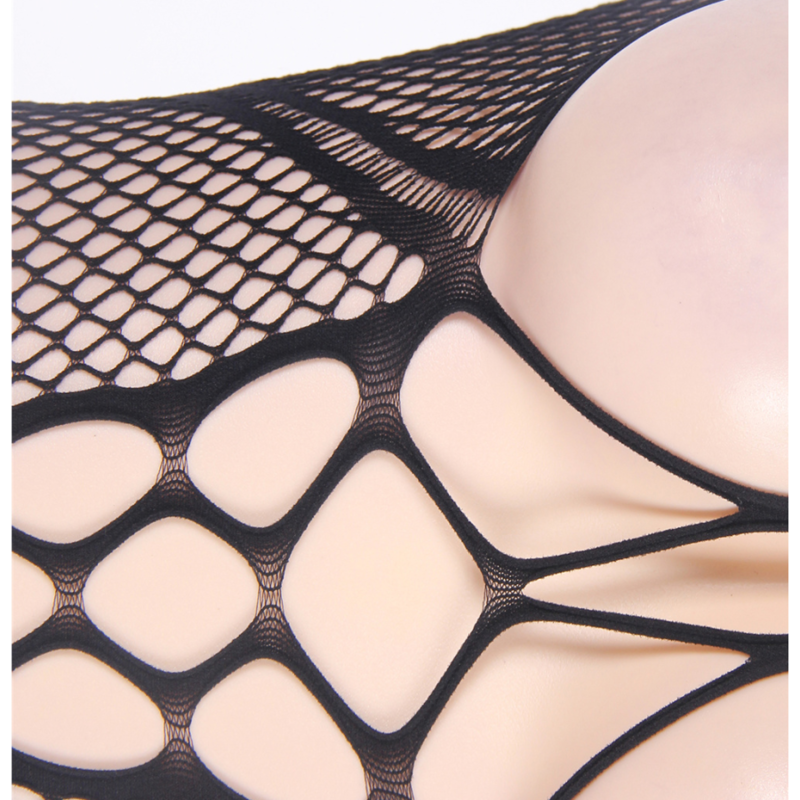 Bodystocking Sedutor com Decote de Cabresto e Costas Abertas