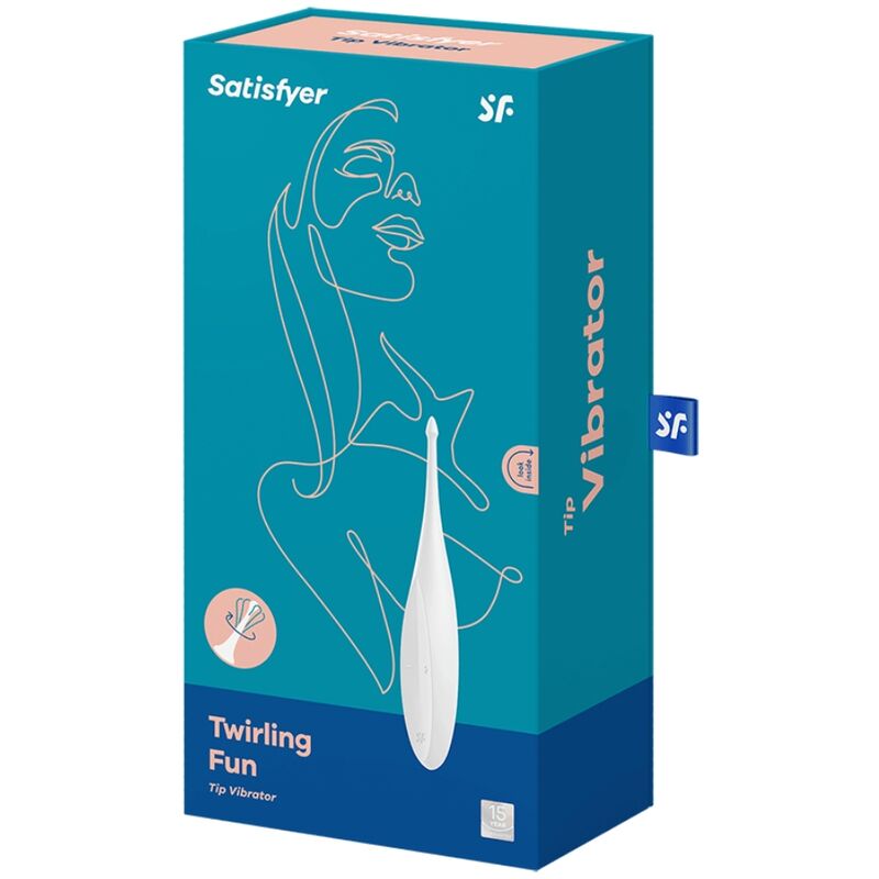 Twirling Fun Tip Vibrator - White
