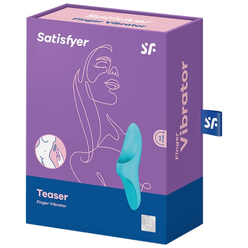 Teaser Blue Light Finger Vibrator