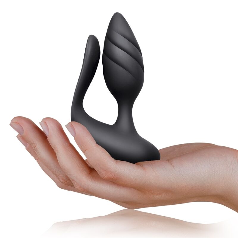 Remote Control Cocktail Anal Plug - Black