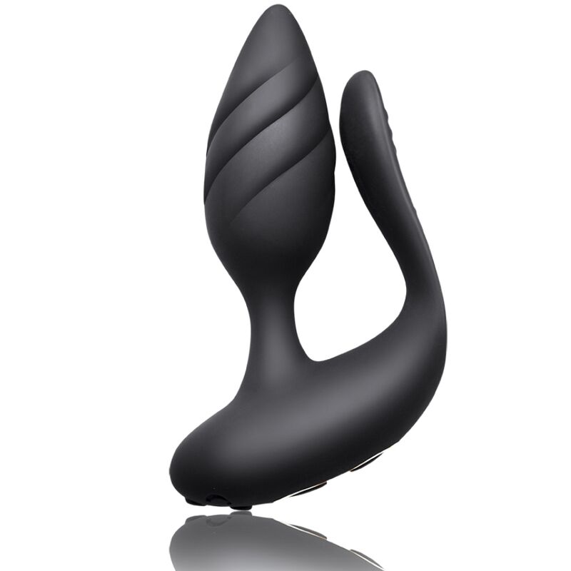 Remote Control Cocktail Anal Plug - Black