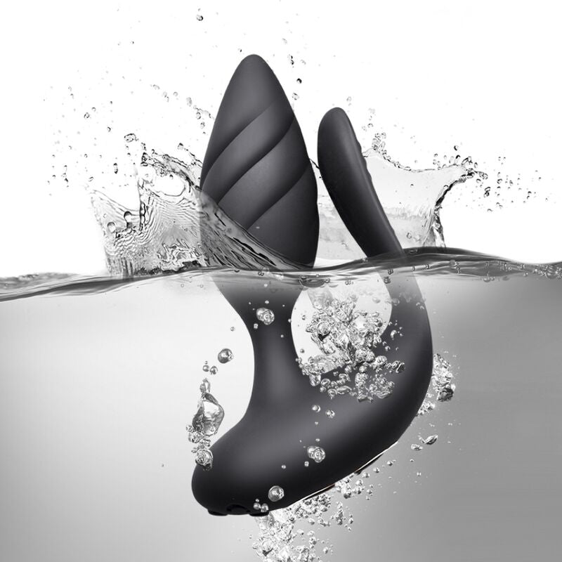 Remote Control Cocktail Anal Plug - Black