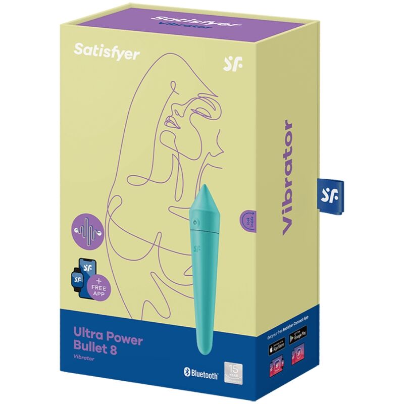 Ultra Power Bullet 8 Vibrator - Turquoise