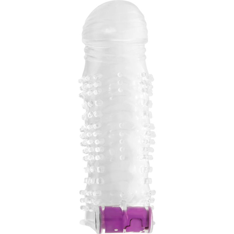 Textured Penis Sheath with Vibrator