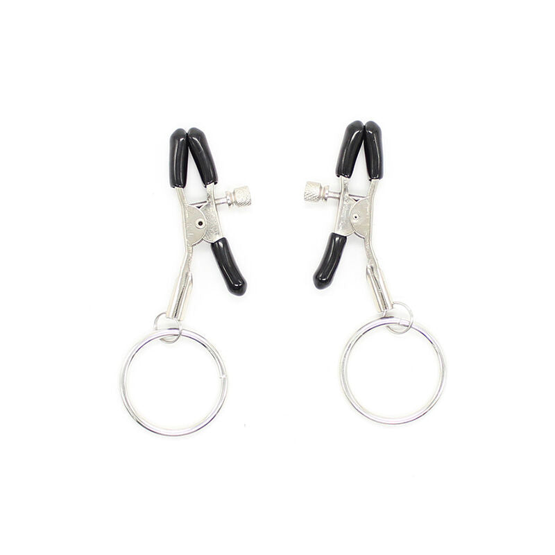 Sensual Bondage Nipple Clamps With Rings