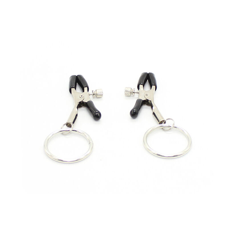 Sensual Bondage Nipple Clamps With Rings