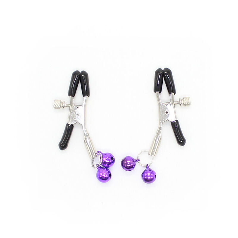 Lilac Bell Nipple Clamps for Bondage