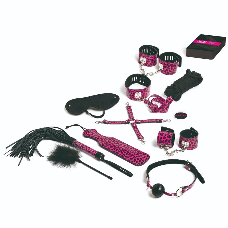Magenta 13-Piece Bondage Set